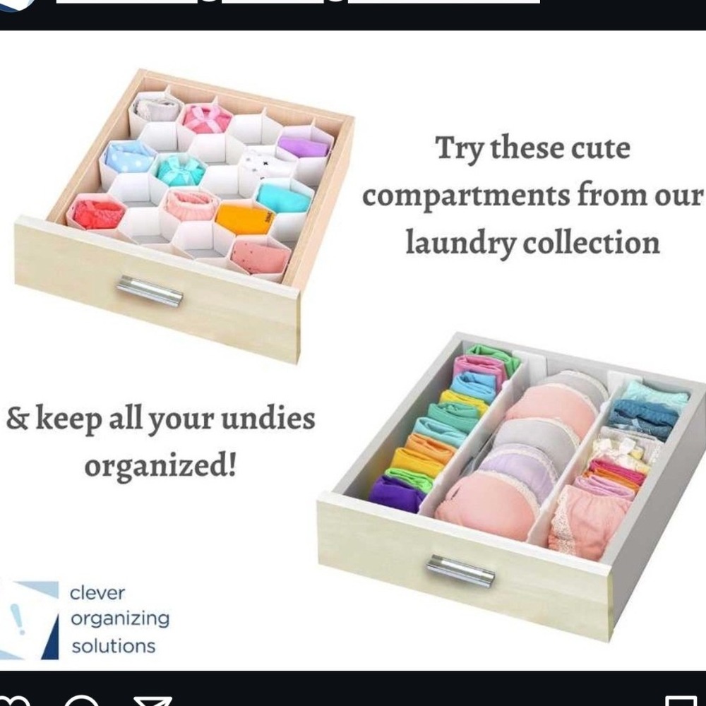White Drawer Organizer for Home Storage - Picture 3 of 9